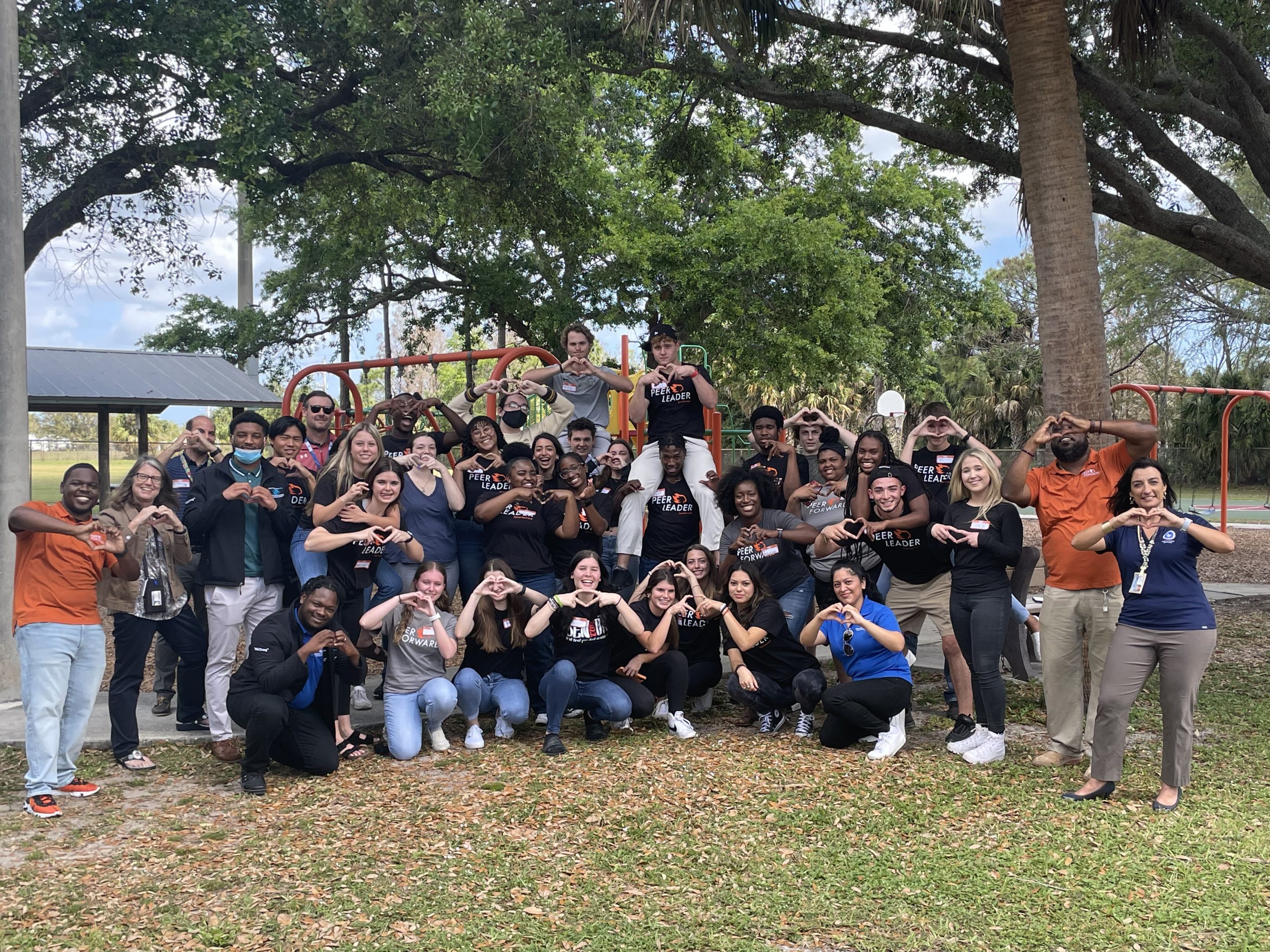 Peer Leaders at their training camp in Florida