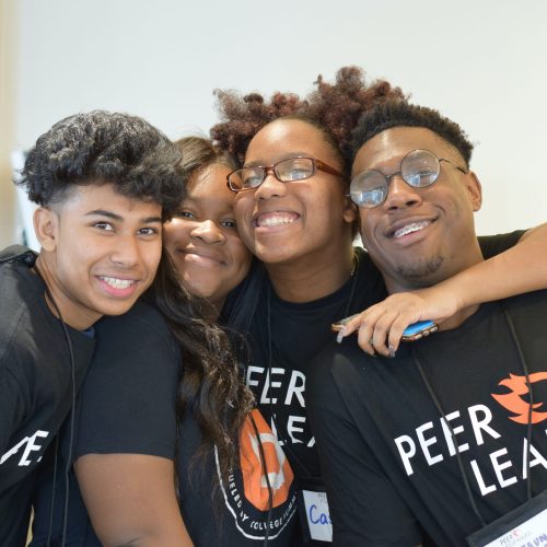 peerforward team group of four, so happy!