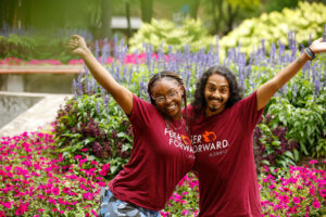 PeerForward alumni pose together