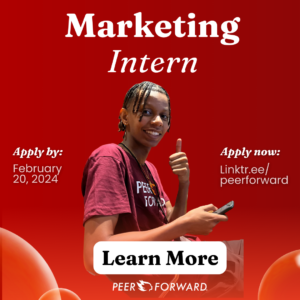 Learn more about the Marketing Intern position at PeerForward. Apply by February 20