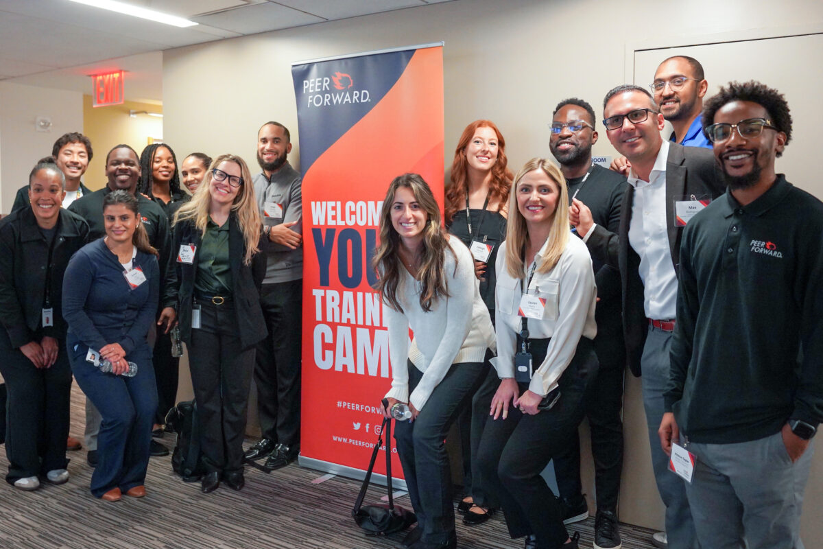 picture of Deloitte volunteers at training camp